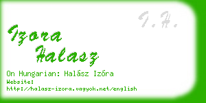 izora halasz business card